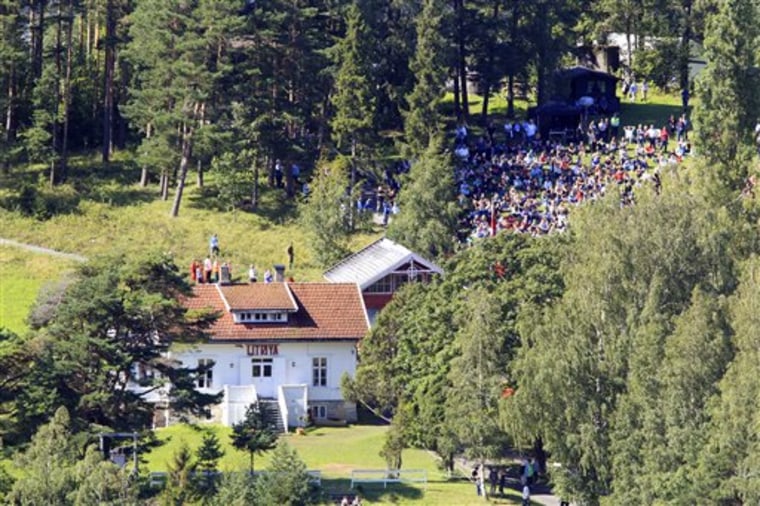 Survivors and their relatives of the July 22 attack visit the island of Utoya in Norway on Aug. 20. Up to 1,000 survivors and relatives were expected on Utoya island, accompanied by police and medical staff, to face the painful memories of the shooting spree by a right-wing extremist. 